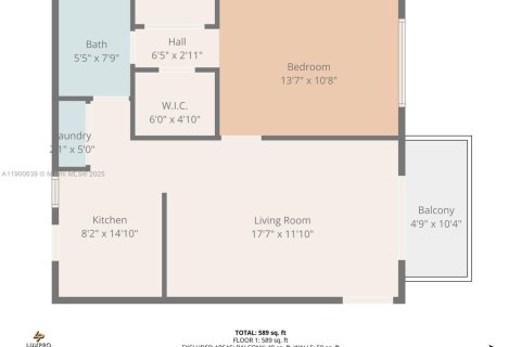 Apartamento en alquiler en North Miami, Florida, 1 dormitorio, 54.72 m2 № 1951970 - foto 15