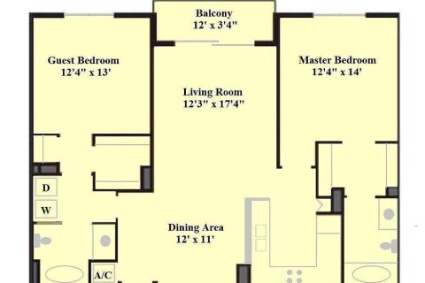Condominio en alquiler en West Palm Beach, Florida, 2 dormitorios, 99.22 m2 № 1209243 - foto 1