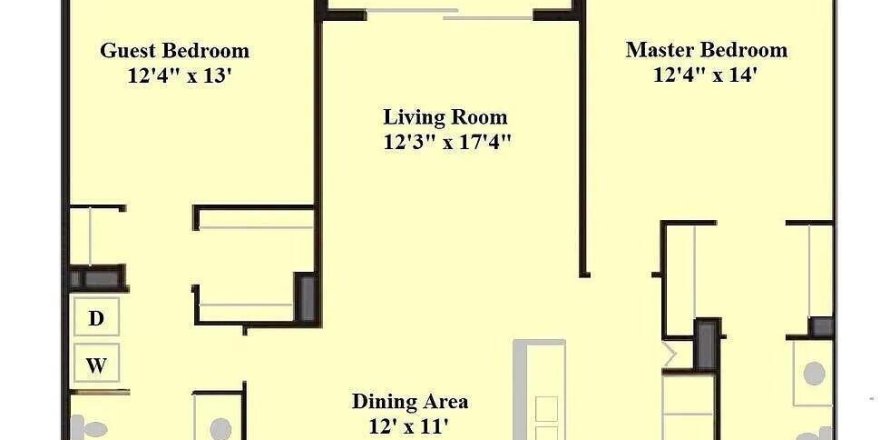 Condominio en West Palm Beach, Florida, 2 dormitorios  № 1209243
