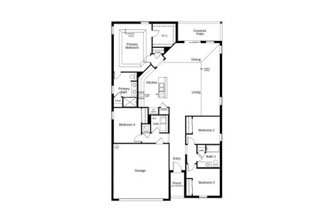 Townhouse floor plan «185SQM 139», 4 bedrooms in MATTIE POINTE