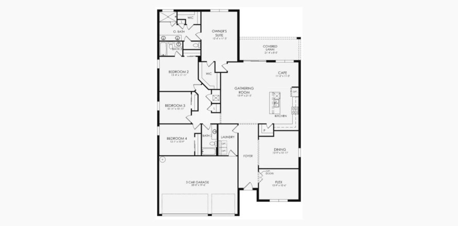 House in ESTATES OF LAKE FLORENCE in Winter Haven, Florida 4 bedrooms, 232 sq.m. № 60550