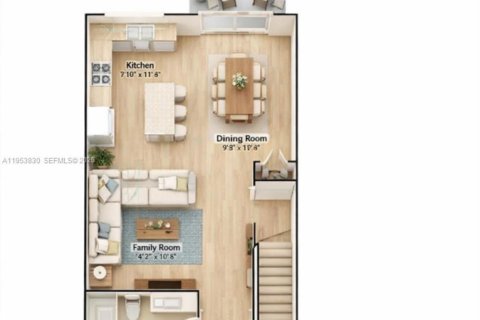 Adosado en venta en Miami, Florida, 3 dormitorios, 123.37 m2 № 2153290 - foto 6