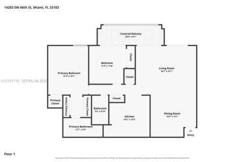 Купить кондоминиум в Майами, Флорида 2 спальни, 111.48м2, № 2409441 - фото 23