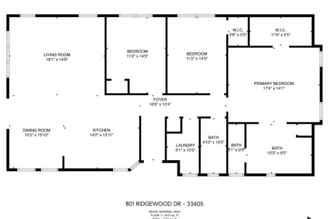 House in West Palm Beach, Florida 3 bedrooms, 173.08 sq.m. № 1076716