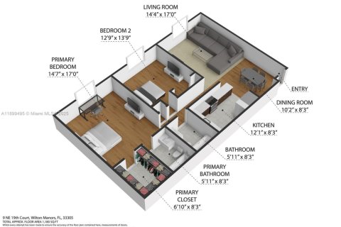 Condo in Wilton Manors, Florida, 2 bedrooms  № 1953301 - photo 22