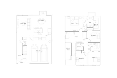 House floor plan «Atlanta», 4 rooms in Ranches at Lake Mcleod