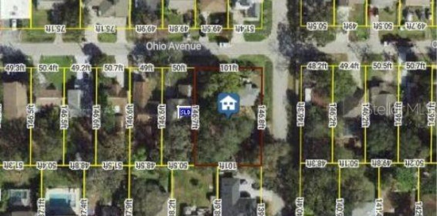 House in Tampa, Florida 2 bedrooms, 69.58 sq.m. № 2198310