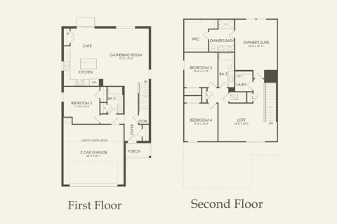 Планировка таунхауса «205SQM MCNAIR» 4 спальни в ЖК ISLES AT BAYVIEW