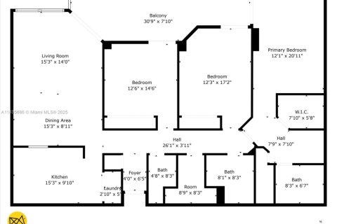 Купить кондоминиум в Майами, Флорида 3 спальни, 150.87м2, № 2088803 - фото 6