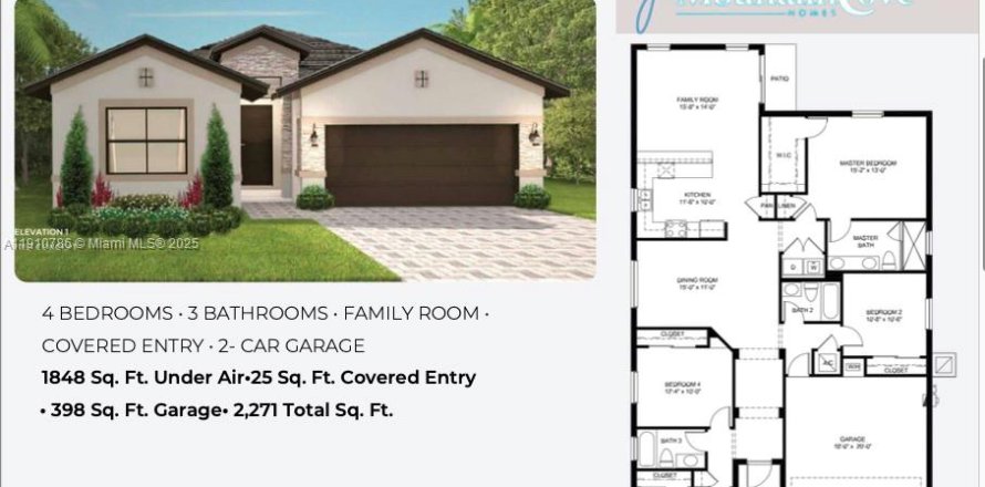 Villa ou maison à Homestead, Floride 4 chambres № 1969774