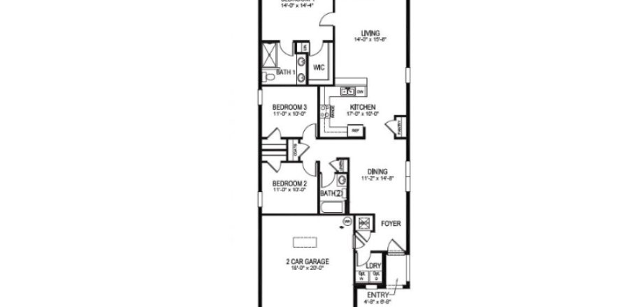 Casa en Pelham Park en DeLand, Florida 3 dormitorios, 140 m2 № 626599
