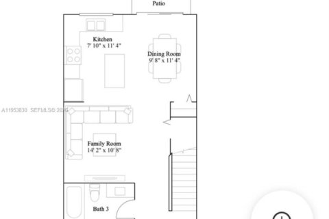 Купить таунхаус в Майами, Флорида 3 спальни, 123.37м2, № 2011981 - фото 8