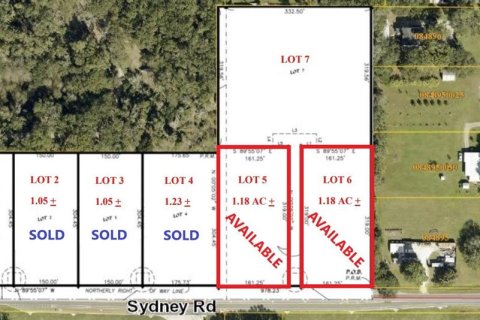 Terreno en venta en Dover, Florida № 1622070 - foto 2