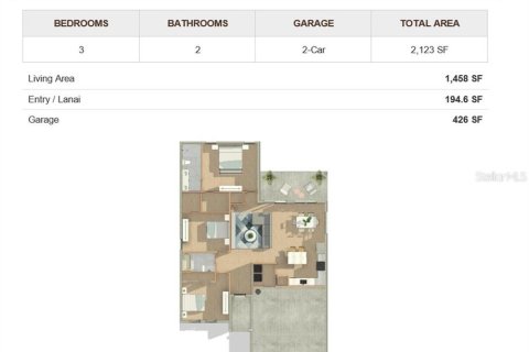 House in Sebring, Florida 3 bedrooms, 135.45 sq.m. № 2393783 - photo 3