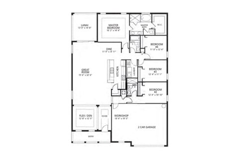 Townhouse floor plan «230SQM HARMONY», 4 bedrooms in PORT ST. JOHN