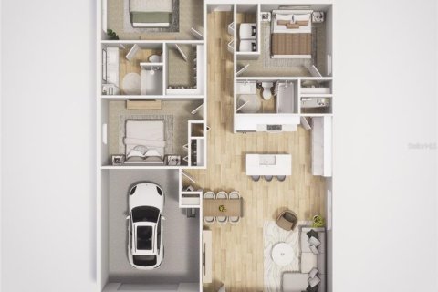 House in Tampa, Florida 3 bedrooms, 126.44 sq.m. № 2223120 - photo 7