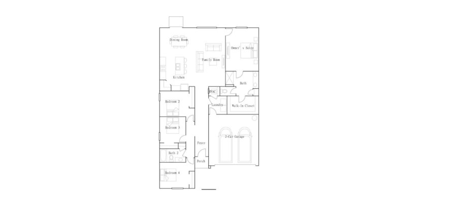 House in Saddle Creek Preserve - The Estates I in Lakeland, Florida 4 rooms, 180 sq.m. № 304868