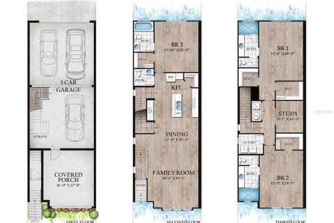 Купить таунхаус в Тампа, Флорида 6 комнат, 228.45м2, № 2350101 - фото 25