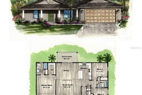 House in Dunnellon, Florida 3 bedrooms, 147.25 sq.m. № 1826559 - photo 3