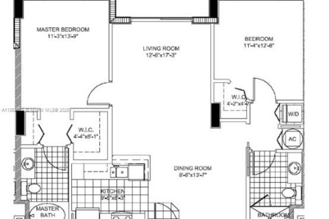 Снять в аренду кондоминиум в Авентура, Флорида 2 спальни, 101.45м2, № 1926080 - фото 1