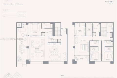 Купить кондоминиум в Майами, Флорида 4 спальни, 351.73м2, № 2090045 - фото 27