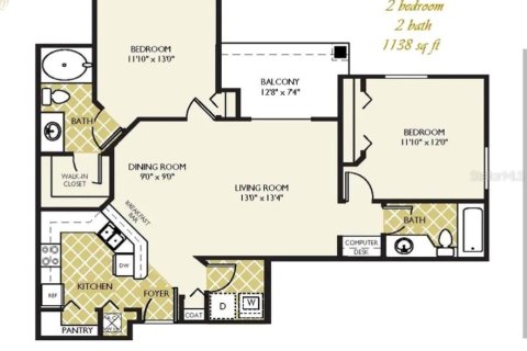 Copropriété à louer à Tampa, Floride: 2 chambres, 107.49 m2 № 2383644 - photo 14