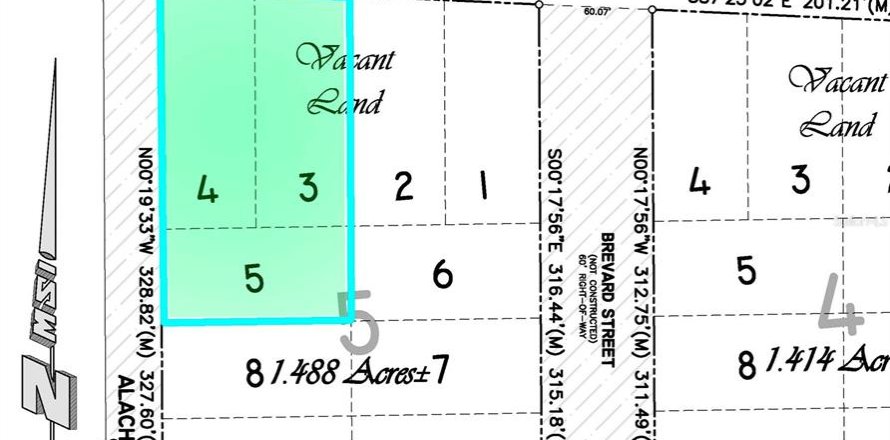 Land in Williston, Florida № 2162457