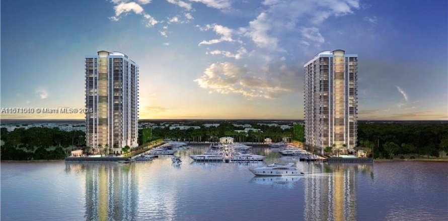 Кондоминиум с 2 спальнями в Норт-Майами-Бич, Флорида № 1959014