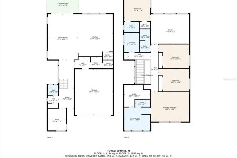 Casa en venta en Tampa, Florida, 4 dormitorios, 299.42 m2 № 1761515 - foto 2
