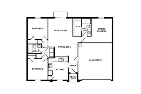 Townhouse floor plan «118SQM VERO», 3 bedrooms in PORT ST LUCIE