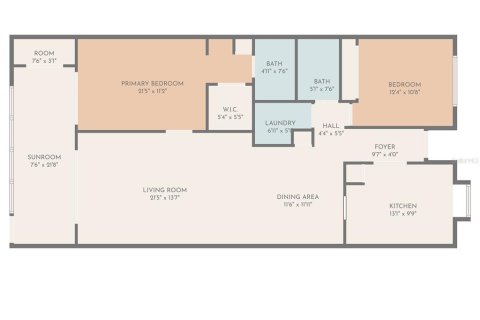 Condominio en venta en Port Richey, Florida, 2 dormitorios, 112.41 m2 № 1782389 - foto 3