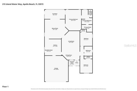 House in Apollo Beach, Florida 3 bedrooms, 165.74 sq.m. № 2380380 - photo 2