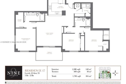Condominio en venta en Miami, Florida, 3 dormitorios, 133.59 m2 № 2185813 - foto 15