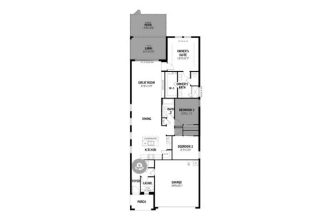 Townhouse floor plan «149SQM GREENWAY», 2 bedrooms in SUNSTONE AT WELLEN PARK