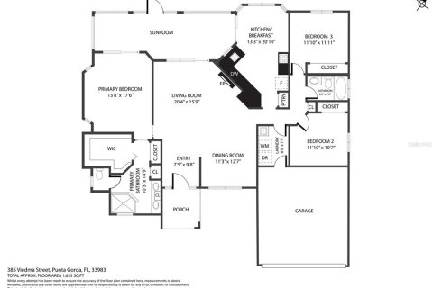 House in Punta Gorda, Florida 3 bedrooms, 163.23 sq.m. № 1899233 - photo 27