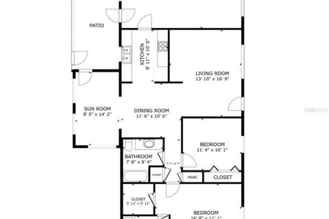 House in Summerfield, Florida 2 bedrooms, 106.19 sq.m. № 2203438 - photo 2