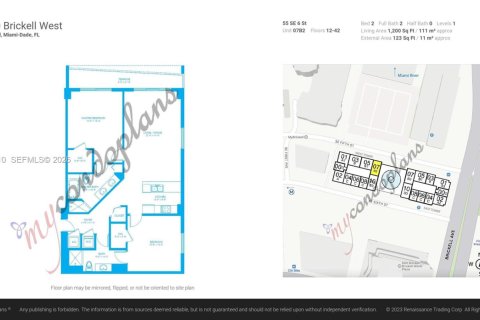 Condominio en venta en Miami, Florida, 2 dormitorios, 111.48 m2 № 2017951 - foto 17