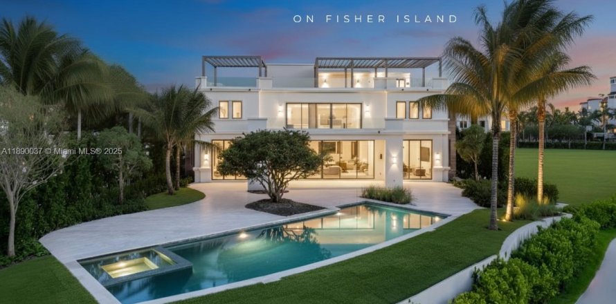 Villa ou maison à Fisher Island, Floride 6 chambres, 1019.7 m2 № 1944444