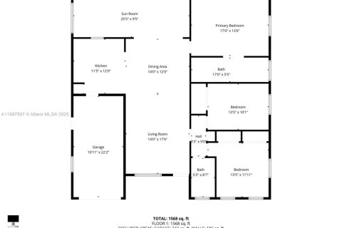 Villa ou maison à louer à North Lauderdale, Floride: 3 chambres, 160.44 m2 № 1949093 - photo 23