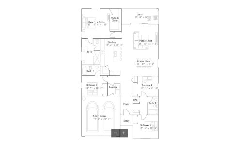 House floor plan «House», 4 bedrooms in Antigua