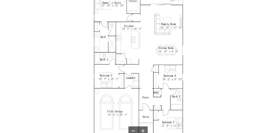 Планировка виллы или дома «House» 4 спальни в ЖК Antigua