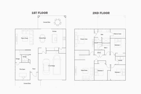 Townhouse floor plan «244SQM CARLISLE», 4 bedrooms in EVERLANDS
