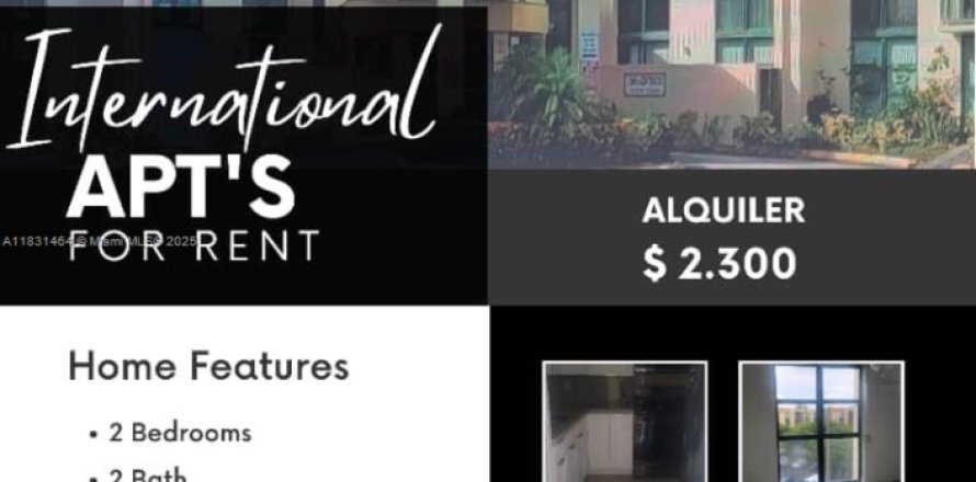 Квартира в Майами, Флорида 2 спальни, 78.97м2 № 1809791