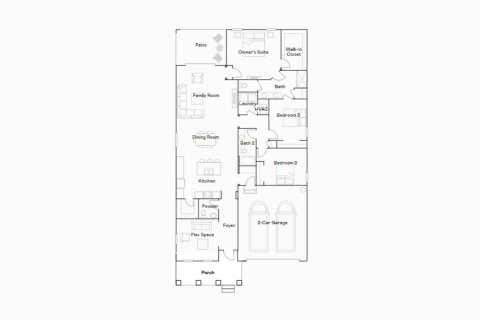 House floor plan «199SQM DAWNING», 3 bedrooms in SOUTHERN HILLS