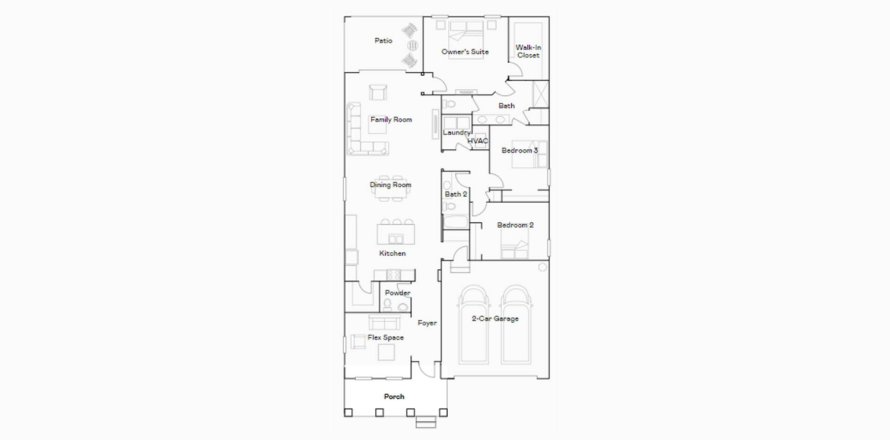 House in SOUTHERN HILLS in Brooksville, Florida 3 bedrooms, 199 sq.m. № 266475