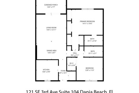 Condo in Dania Beach, Florida, 2 bedrooms  № 2081603 - photo 29