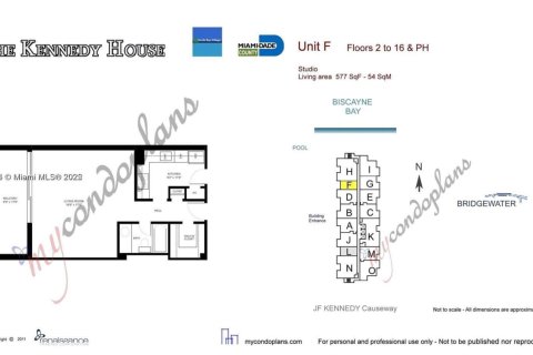 Copropriété à louer à North Bay Village, Floride: 53.6 m2 № 1967422 - photo 23