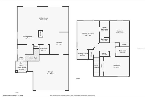 Villa ou maison à vendre à Oxford, Floride: 3 chambres, 168.62 m2 № 2430711 - photo 4