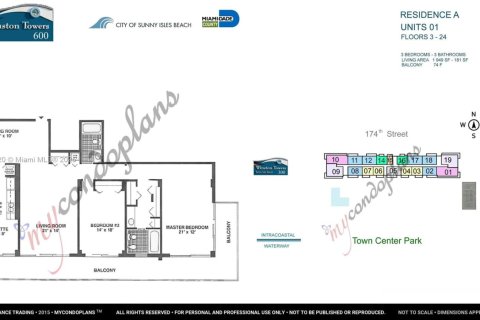 Condo in Sunny Isles Beach, Florida, 2 bedrooms  № 1839441 - photo 16