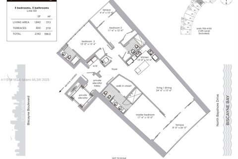 Снять в аренду кондоминиум в Майами, Флорида 3 спальни, 158.68м2, № 1969885 - фото 13